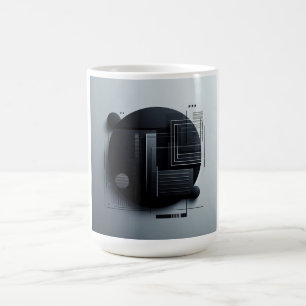 Caneca De Café design Gráfico Escuro Moderno