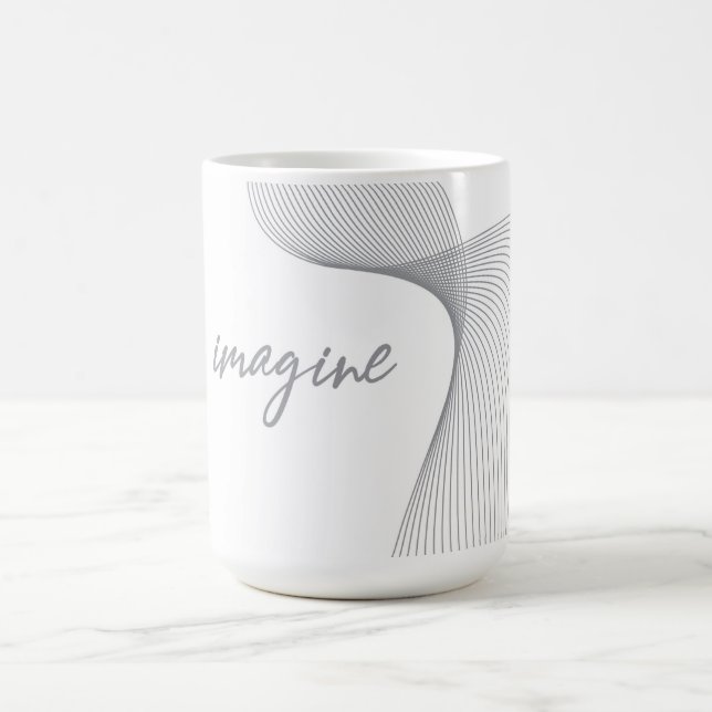 Caneca De Café Design gráfico moderno, simples e elegante da Imag (Centro)