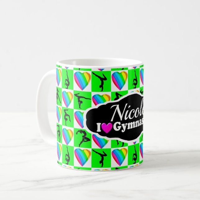 Caneca De Café Design GYMNAST MAIOR (Frente Esquerda)