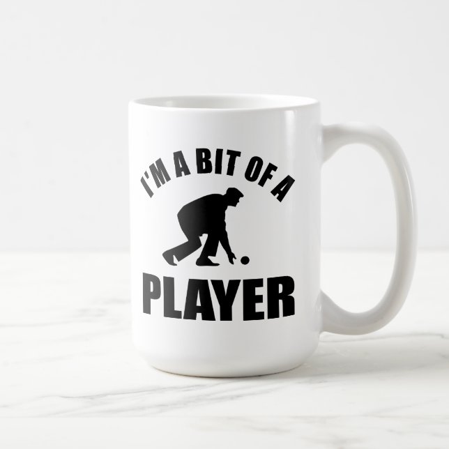 Caneca De Café Design legal da boliche do gramado (Direita)