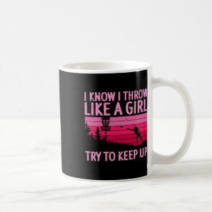 Caneca De Café Design Legal de Disco de Golfe para Mulheres Menin