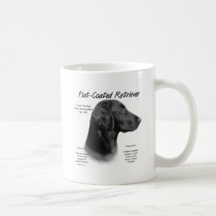 Caneca De Café Design Liso-Revestido da história do Retriever