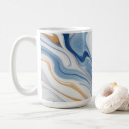 Caneca De Café Design Marinho Marble