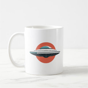 Caneca De Café Design minimalista de OVNI moderno