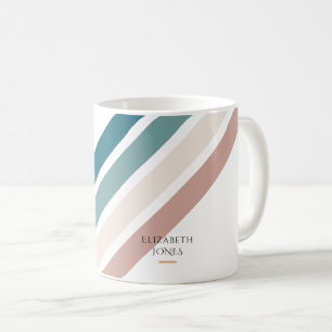 Caneca De Café Design minimalista em cores pastosas