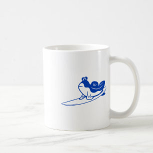 Caneca De Café Design Minimalista Para Surfistas. Mudskipper É Su