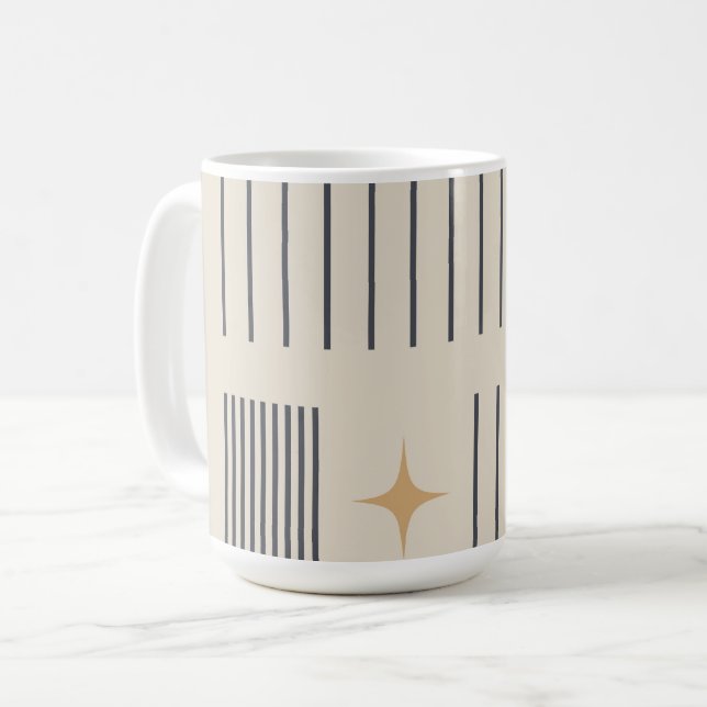 Caneca De Café Design mínimo estético (Frente Esquerda)