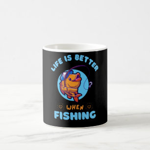 CANECA DE CAFÉ DESIGN MODERNA PARA PESCADORES