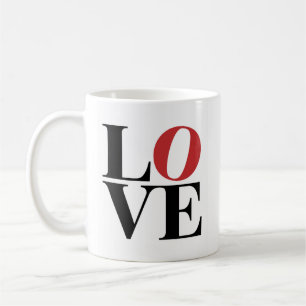 Caneca De Café Design Moderno A Mug Love