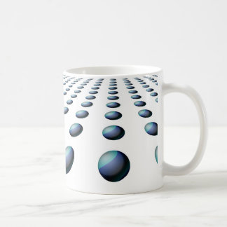 Caneca De Café Design Moderno de Padrão de Bola Azul