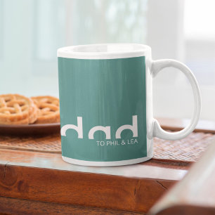 Caneca De Café Design moderno e simples para Pai