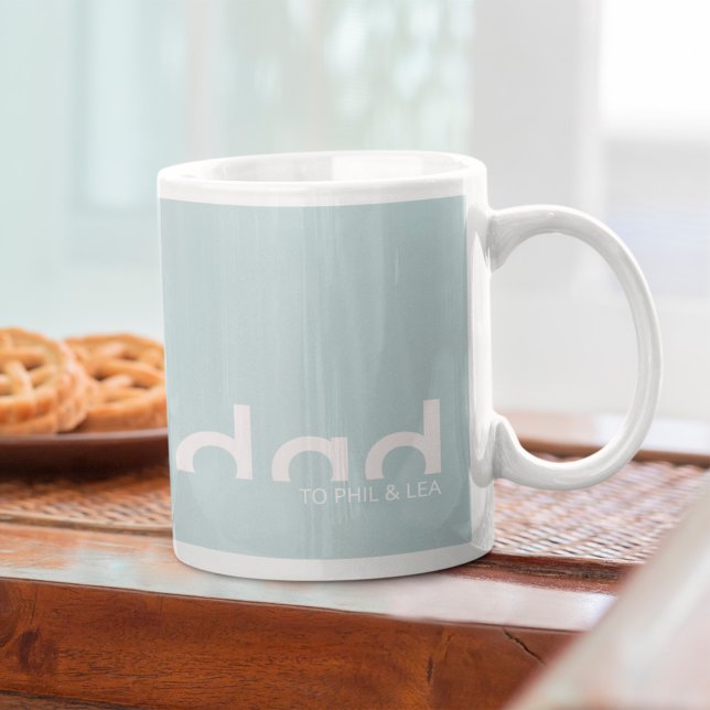 Caneca De Café Design moderno e simples para Pai (Criador carregado)