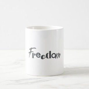Caneca De Café design moderno, simples, urbano, legal da liberdad