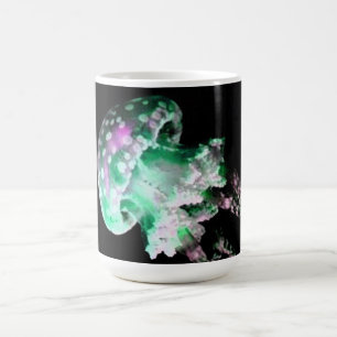 Caneca De Café Design Monograma de Peixe Verde