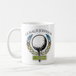 Caneca De Café Design Monograma Modelo Mug de Golf