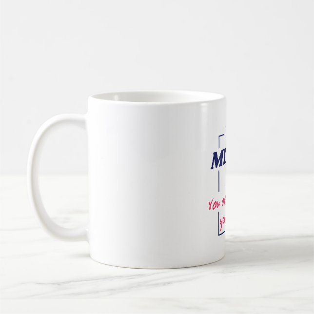 Caneca De Café Design Motivacional de Mentalidade de Reflexo no E (Esquerda)