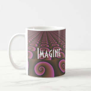 Caneca De Café Design Motivacional de Pensamento Criativo