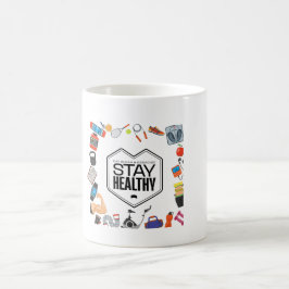 Caneca De Café design motivacional para manter a saúde