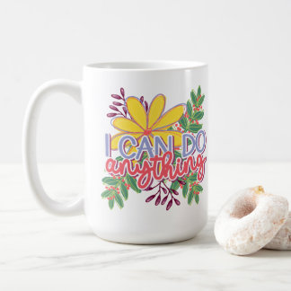 Caneca De Café design motivacional Posso Fazer Qualquer Coisa