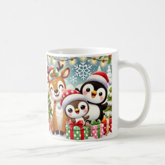 Caneca De Café Design Mug de Animais de Natal Bonitos