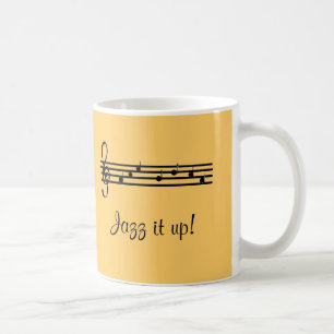 Caneca De Café Design Musical Jazz it Up
