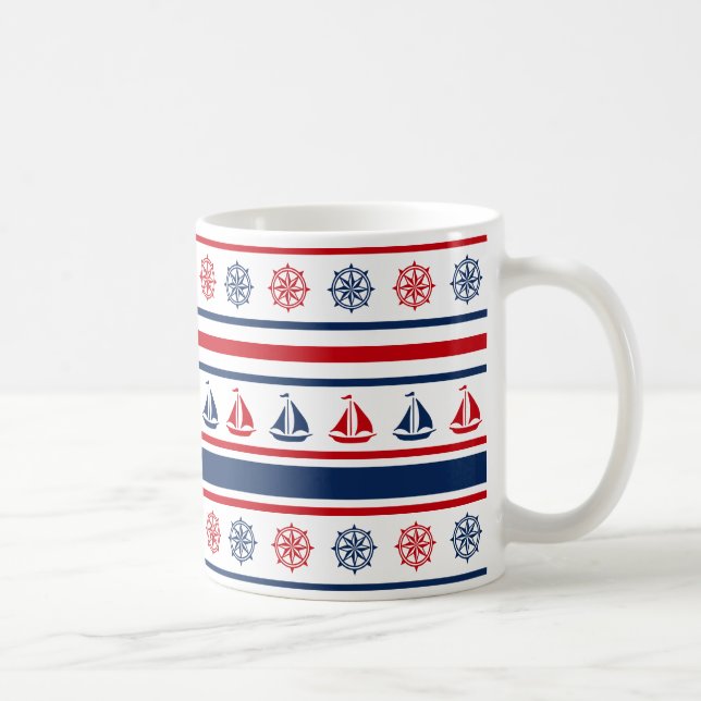 Caneca De Café Design náutico (Direita)