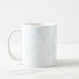 Caneca De Café Design Oceânico em Aquarela Pérola de Verão