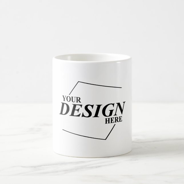 Caneca De Café Design personalizado Crie seu próprio Modelo (Centro)