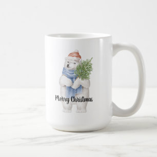 Caneca De Café Design personalizado ursinho polar bonitinho Xmas