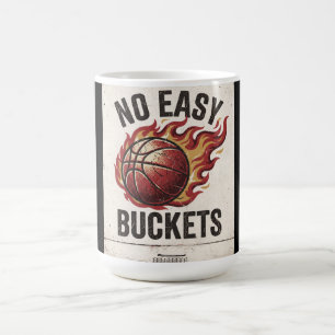 Caneca De Café Design Retro de Basquetebol Sem Facilidades