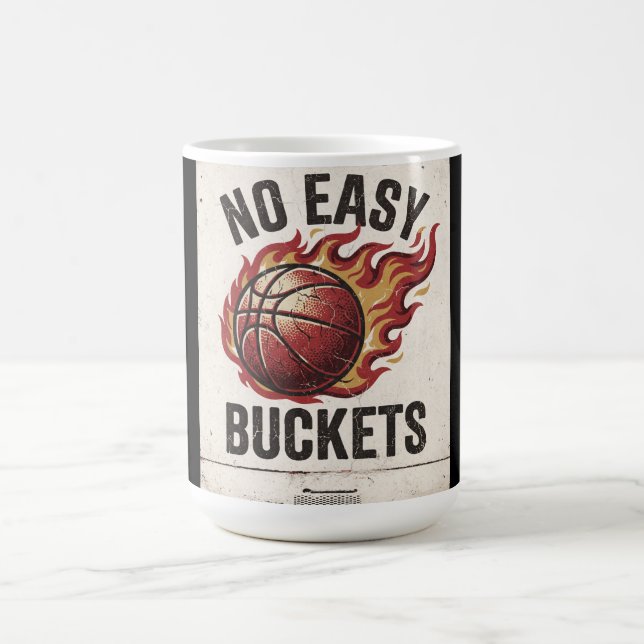 Caneca De Café Design Retro de Basquetebol Sem Facilidades (Centro)