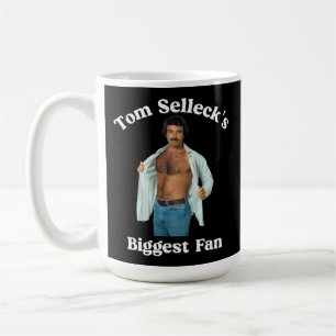 Caneca De Café Design Retro no Estilo do Maior Fã de Tom Selleck