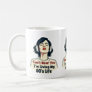Caneca De Café Design Retrô Nostálgico dos Anos 80 para Amantes d