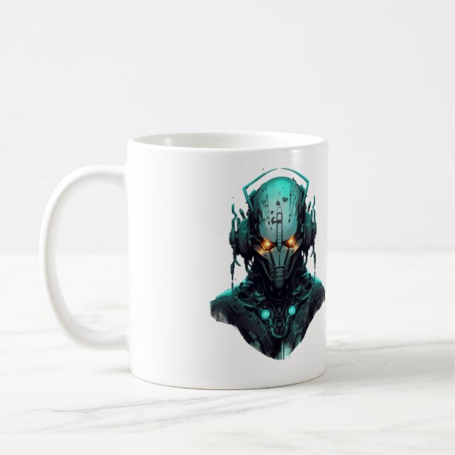 Caneca De Café Design Robot (Esquerda)