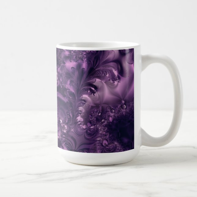 Caneca De Café Design roxo da glória (Direita)