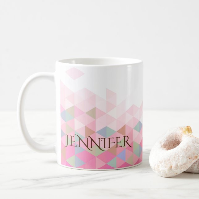 Caneca De Café Design seu nome (Com Donut)