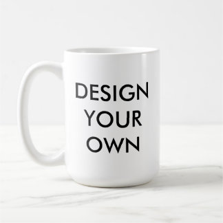 Caneca De Café Design Seu Próprio Cã Branco Personalizado