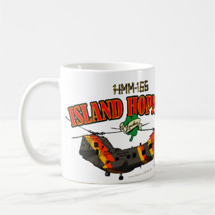 Caneca De Café Design simples dos funis da ilha