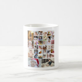 Caneca De Café Design Sua Própria Colagem de Fotos 35