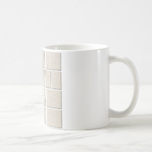 Caneca De Café Design Tonal Bege Geométrico Neutro Minimalista