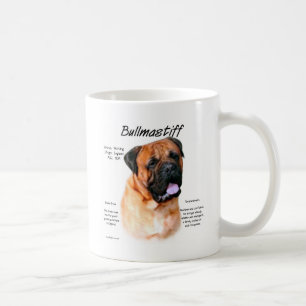 Caneca De Café Design (vermelho) da história de Bullmastiff