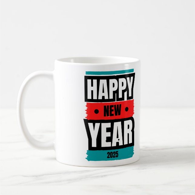 Caneca De Café Design Vibrant 2025 (Esquerda)