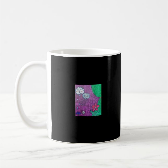 Caneca De Café Design Whimsigoth para o Dia das Bruxas (Esquerda)