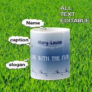 Caneca De Café Designação personalizada e desenho de texto