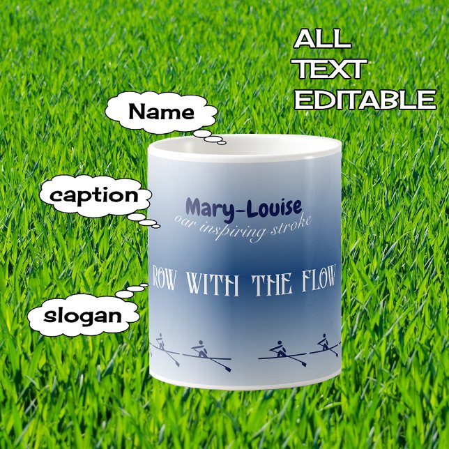 Caneca De Café Designação personalizada e desenho de texto (Criador carregado)