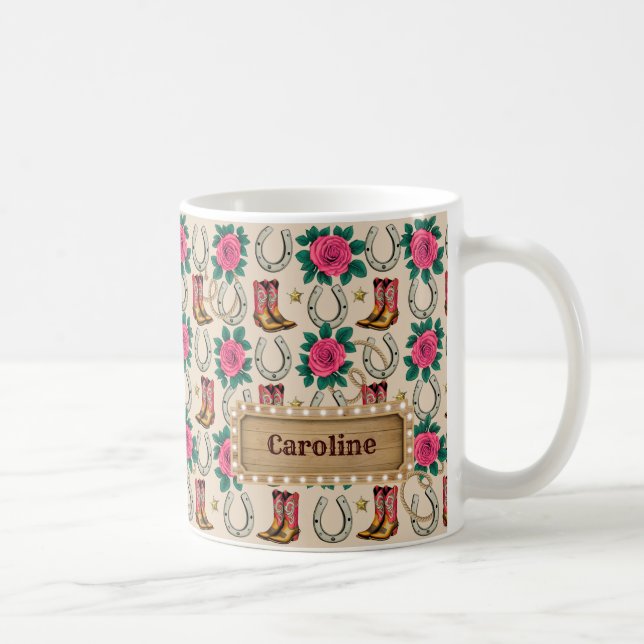 Caneca De Café Designer da Princesa do Centro-Oeste Personalizado (Direita)