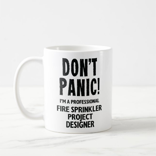 Caneca De Café Designer de Projeto do Fire Sprinkler (Esquerda)