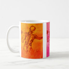 caneca de café designer figura de arte