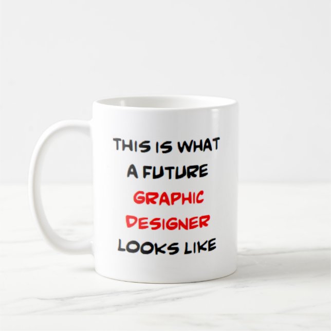 Caneca De Café designer gráfico, futuro (Esquerda)