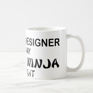 Caneca De Café Designer gráfico Ninja mortal